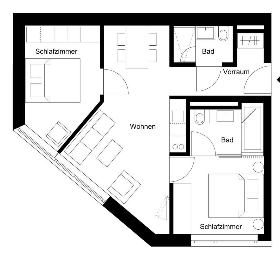 Warthsap Apartmenthaus Warth  Exteriér fotografie